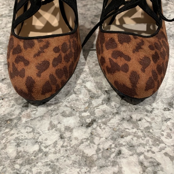 Nine West Stiletto Heel Leopard Print Sasafraso. - Picture 2 of 6